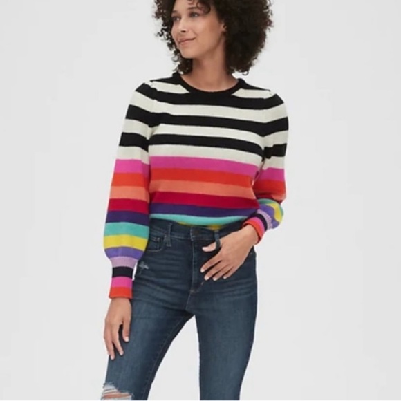 GAP Sweaters - Gap Striped Wool Blend Sweater S